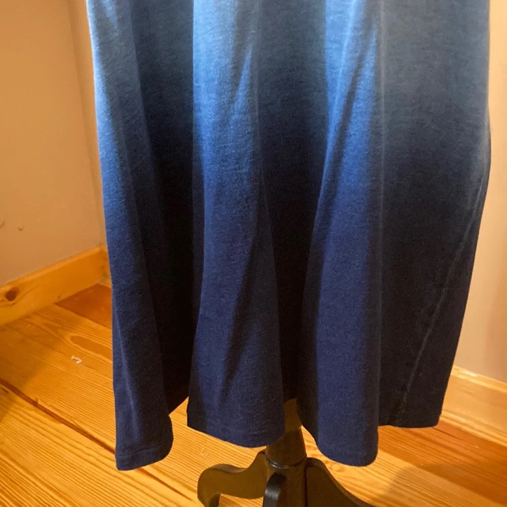 Pure Jill Blue Ombre Women's T-Shirt Dress size L - Picture 3 of 6